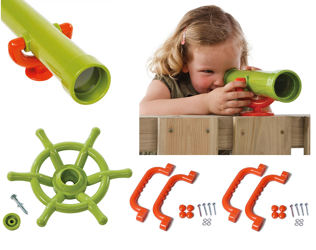 ZESTAW 4w1 teleskop, ster Kapitana, 2xrączki 240x75mm