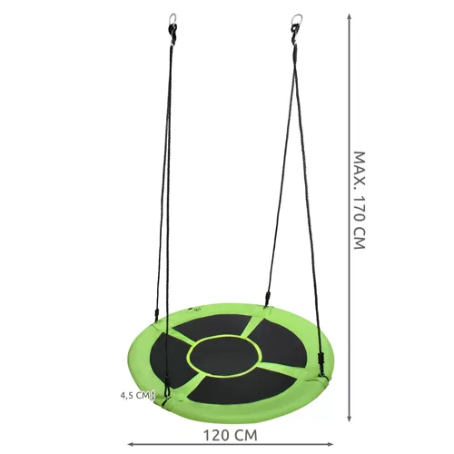 DUŻA HUŚTAWKA OGRODOWA - BOCIANIE GNIAZDO - 100cm / 150kg